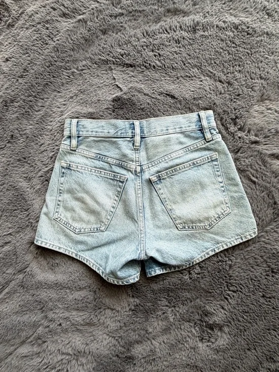 Frame Denim Light Blue High-Rise Jean Shorts - Picture 2 of 6